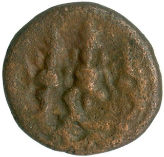 Copper coin of Madurai Nayak of Mangamma.