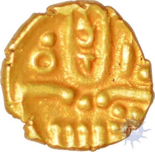 Gold Fanam of Nayakas of Chitradurga.