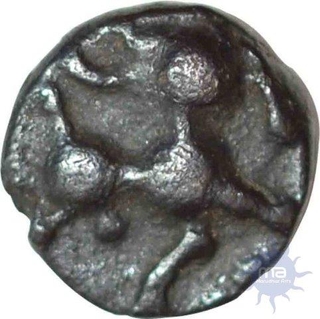 Silver Quarter Tara Gerusoppa of Hosysalas of  Vijayanagara Empire.