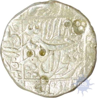 Silver Rupee of Shah jahan of Surat Mint.