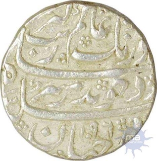 Silver Rupee of Aurangzeb Alamgir of kanbayat Mint.