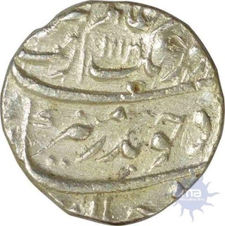 Silver Rupee of Aurangzeb Alamgir of Surat Mint.