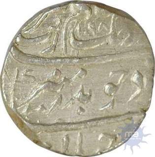 Silver Rupee of Aurangzeb Alamgir of Out of Flan Mint.