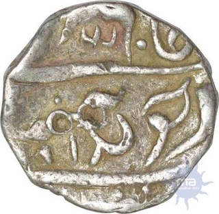 Silver Rupee of Burhanapur of maratha in the name of Aurangzeb.