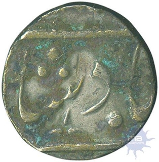 Silver Quarter Rupee of Baroda of Anand Rao of Ahmadabad Mint.