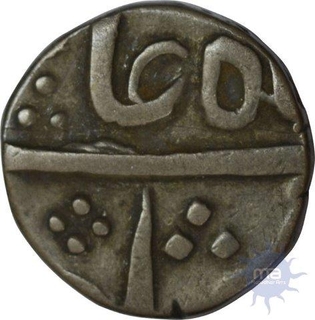 Silver Half Rupee of imtya-ud-daula of Broach of East India company.