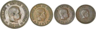 Set of  Bronze coin of four Different Denominations of Goa of India Portuguese.