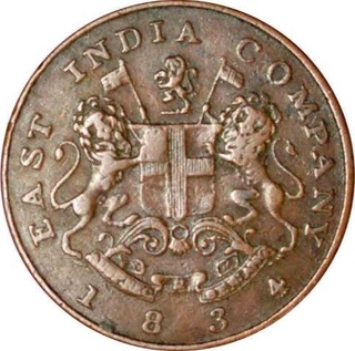 Copper Half Anna of Bombay Presidency.