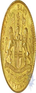 Gold Mohur of English East India Company of Madras Presidency of 1819.