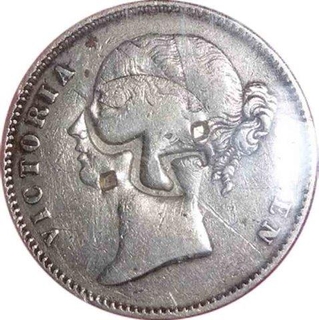 Silver Rupee of Victoria Queen of 1840.