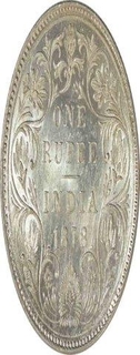 Silver Rupee of Victoria Empress of Bombay Mint of 1878.