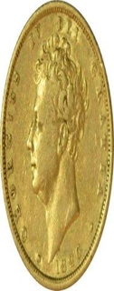 Gold  Sovereign of Georgius IV  in the year of 1826.