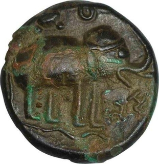 Potin Coin of Kocchiputasa Satkarni of Satavahanas Dynasty.