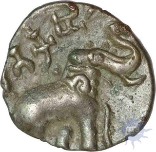 Copper Coin of Satkarni I of Satavahana Dynasty.