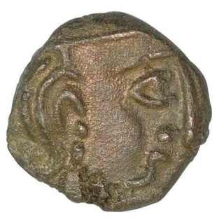 Silver Drachma Coin of Kalachuries of Mahishmati of Krishnaraja.