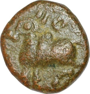 Copper Jital Coin of Devaraya I of Vijayanagar Empire.