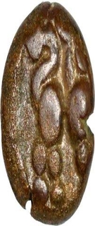 Copper Drachma Coin  of singhana deva of Yadavas of devagiri.