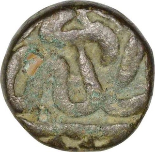 Copper Half Dam Coin of Akbar of Dogoan Mint.