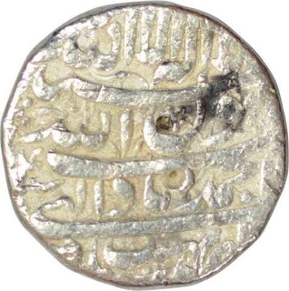 Silver One Rupee Coin of Shah jahan of Ahmadabad mint.