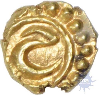 Gold Fanam Coin  of Tippu Sultan of Patan of Mysore.