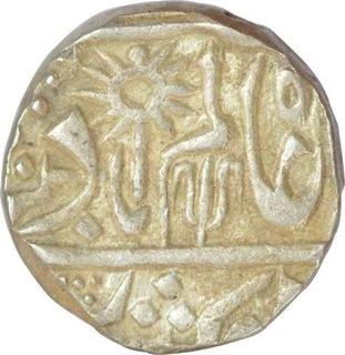 Silver One Rupee Coin of Chhatarpur State.