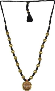 Vintage Gold Necklace of Goddess Laxmi.