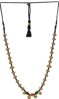 Ethnic Gold Necklace of gold Bids of South India Style.