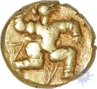 Gold Varaha Coin of Harihara Raya Iof Vijayanagara Empire.