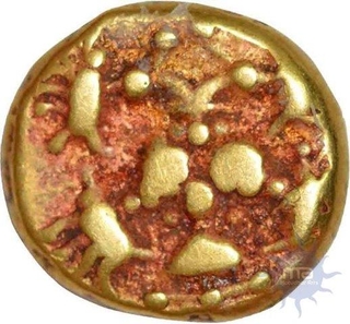 Gold Varaha Coin of Achyutaraya of Vijayanagara Empire.