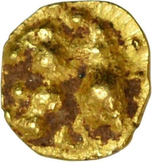 Gold Half Varaha Coin of Achutharaya of Vijayanagara Empire.