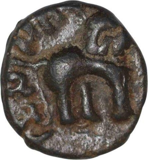 Copper Coin of Satakarni I of Satavahanas Dynasty.