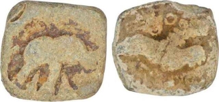 Lead Two Coin of Satkarni I of Satavahanas Dynasty.