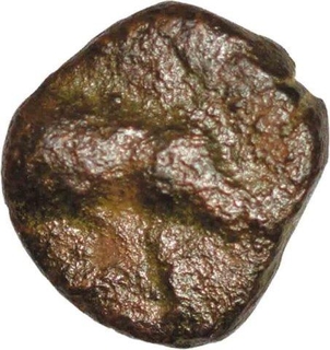 Copper Half  starter Coin of kanishka I Kushan Dynasty