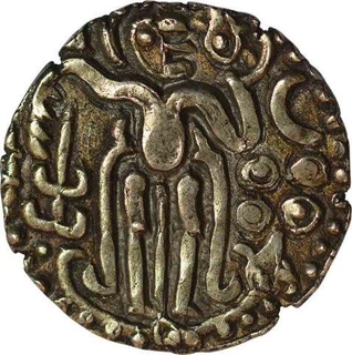 Gold Kahavanu Coin of Rajaraja I of Chola Empire.