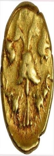 Gold Half Varaha Coin of Achyuta Devaraya of Vijayanagar Empire.