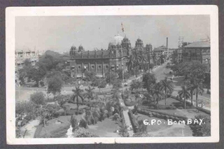 Picture post card of General Post Office Bombay.