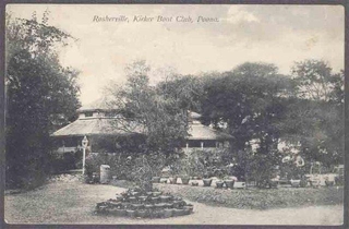 Picture Post Card of Rosherville Kirkee Club Poona. 