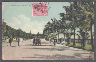 Picture Post Card of Queens Road. 