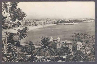 Picture post card of Bombay from Malabar Hill.