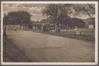 Picture post card of Barrack Road of Colba