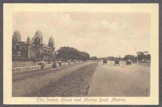 Picture Post Card of the Senate House and Marina Road. 