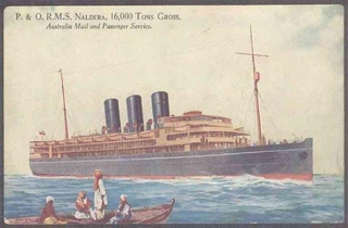 Extremely Rare Picture Post card of Steam Navigation of Mail and Passenger Service of Australia.