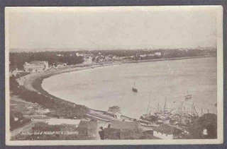 Picture Post Card of view of Malabar hill & Chowpatty.