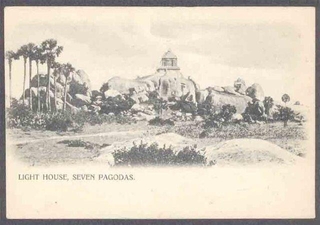 Picture Post Card of Light House of Seven Pagodas.