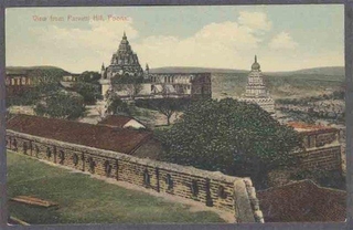 Picture Post Card of View of Parvati Hill.