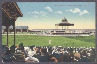 Picture Post Card of Amphitheatre Coronation Durbar. 