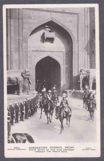 Picture Post Card of Coronation Durbar Delhi.