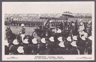 Picture Post Card of Coronation Durbar.