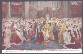 Picture Post Card of Marriage of King George VI.