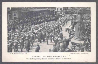 Picture Post Card of Delhi of Funeral of King Edward VII. 